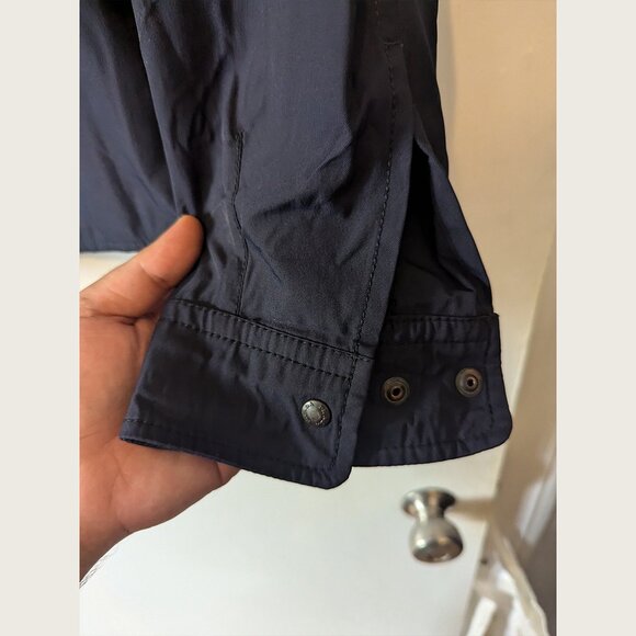 PRADA - Vintage navy snap button shirt - Sz M - Picture 5 of 6